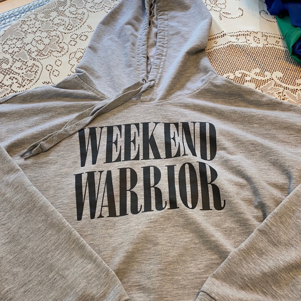 Mad Engine Grey Hoodie Weekend Warrior 2X